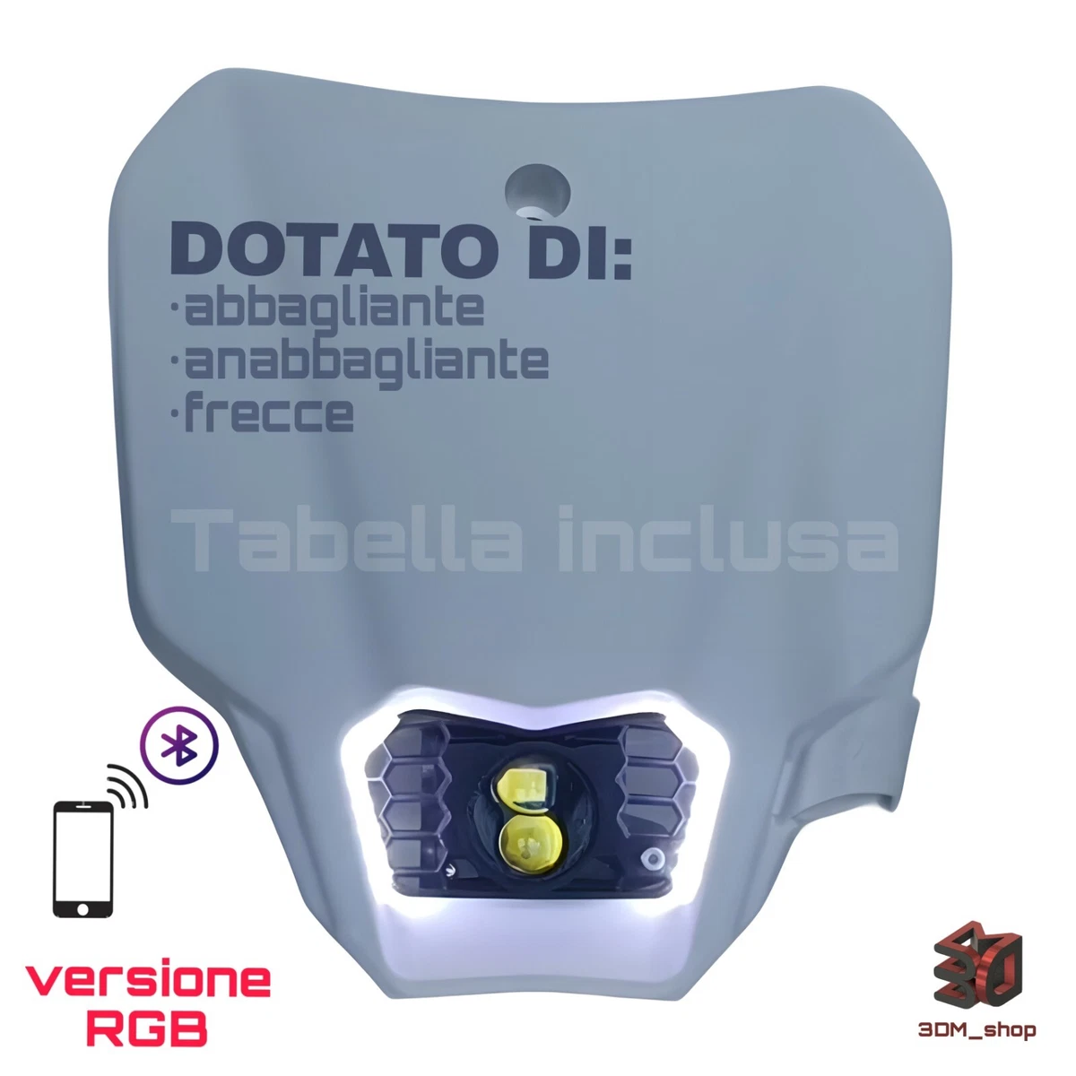 Yctze Faro Moto Universale Rotondo Con Lente Gialla Retrò Per CG125 GN125