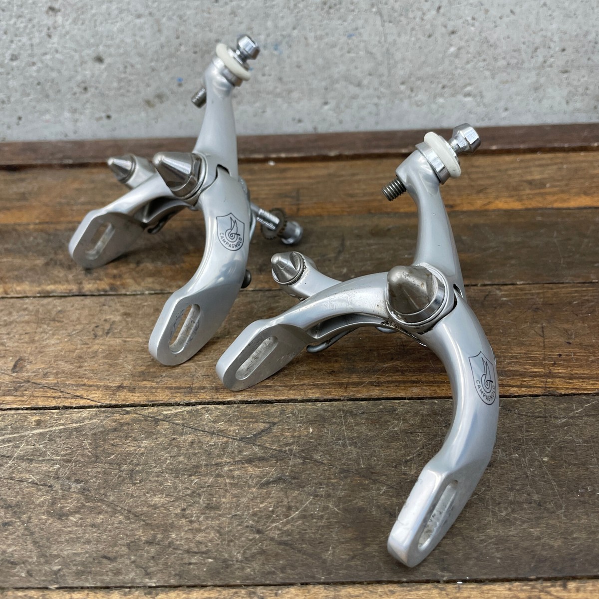 Vintage Campagnolo Brake Caliper Set Aero Chorus C-Record Era