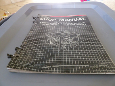 Honda Generator EB3500X EB5000X Genuine Shop Service Repair Manual 61ZB401