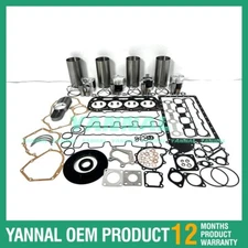Engine Overhaul Rebuild Kit With Gasket Bearing Set For Perkins 404D-22 Engine
