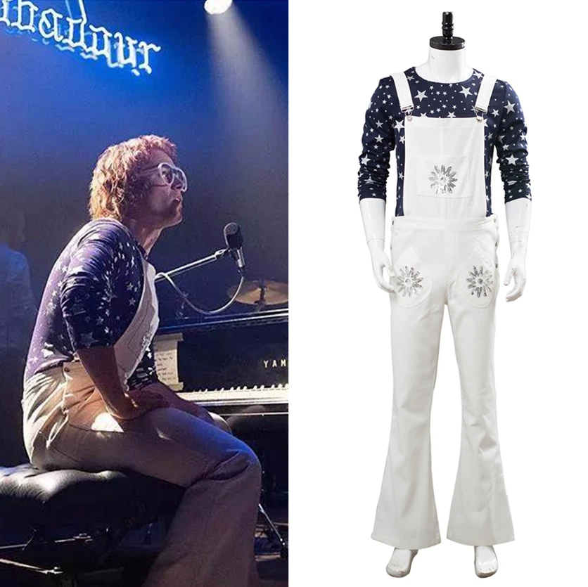 Elton john top white outfit