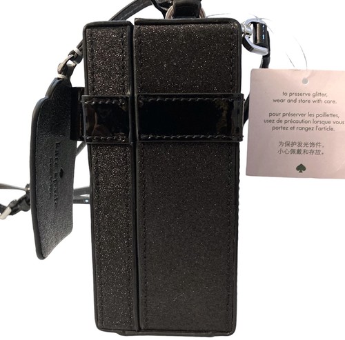 NWT KATE SPADE NEW YORK Crossbody Bag Gift Box Wrapping Party Black Shimmer - Picture 16 of 21