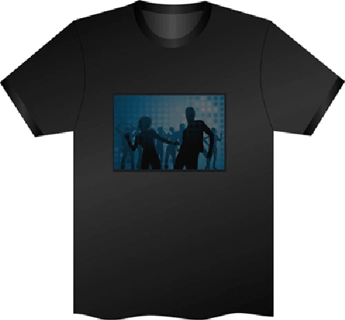 T-SHIRT CON EQUALIZZATORE LED T-EQUALIZER MAGLIA TUTTE LE TAGLIE