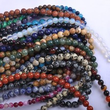 Wholesale Natural Gemstone Round Spacer Loose Beads 4MM 6MM 8MM 10MM 12MM