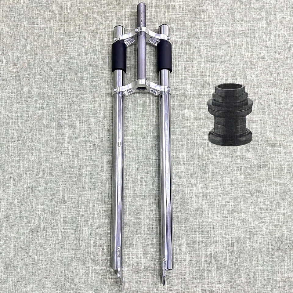 Велосипедная вилка 26 дюймов/700C/29 дюймов с резьбой 1 дюйм без подвески вилка и седло для трех деревьев - Изображение 2 из 4