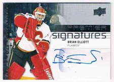 2016-17 PREMIER SIGNATURES BRIAN ELLIOTT AUTO CALGARY FLAMES #PS-BE
