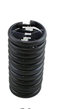 12 Piece Plastic Basic Locking Round Hook Easy Gliding Shower Curtain Rings F...