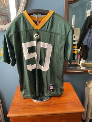 A. J. Hawk Green Bay Packers NFL Players Jersey Youth L 14-16