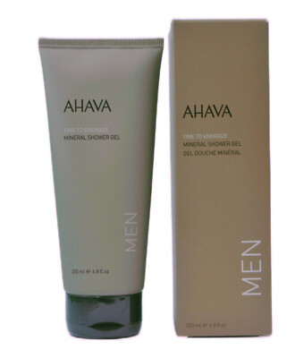 AHAVA Men's Mineral Shower Gel 200 ml mit Mineralien & Pflanzenextrakten OVP