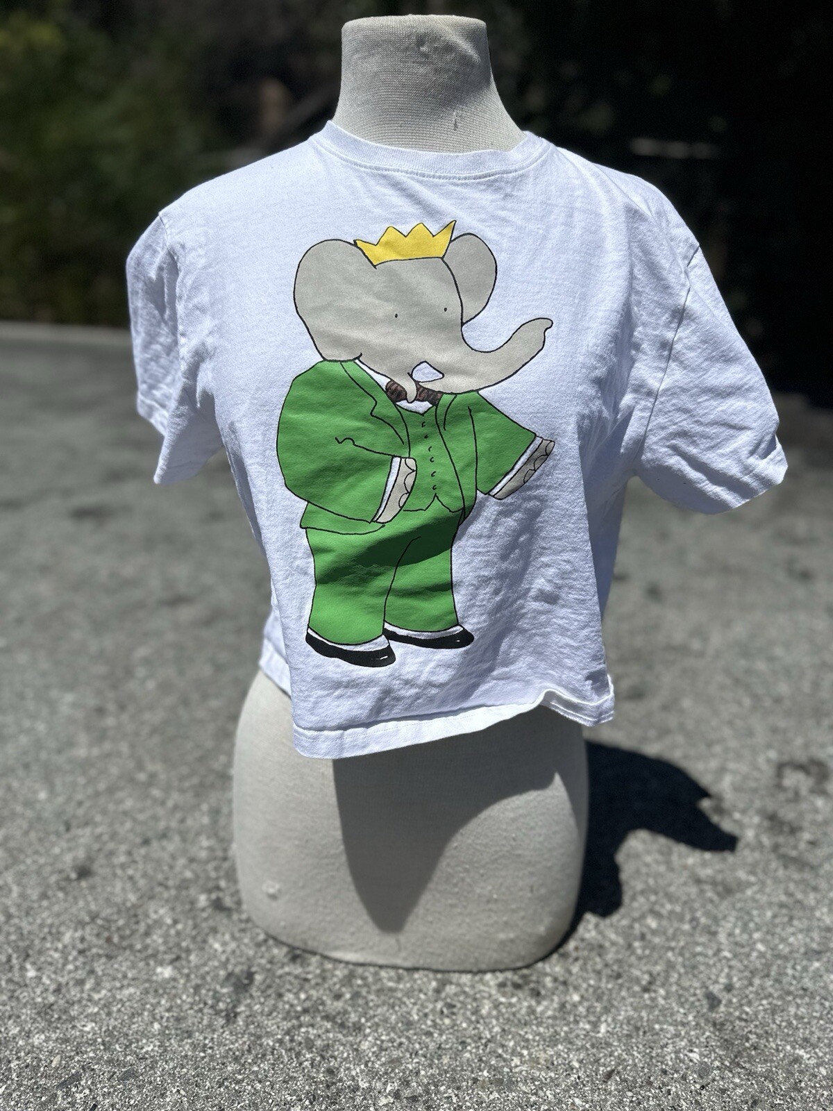 FILA Blazer canottaggio Babar t shirt donna media bianca stampa crop manica corta girocollo