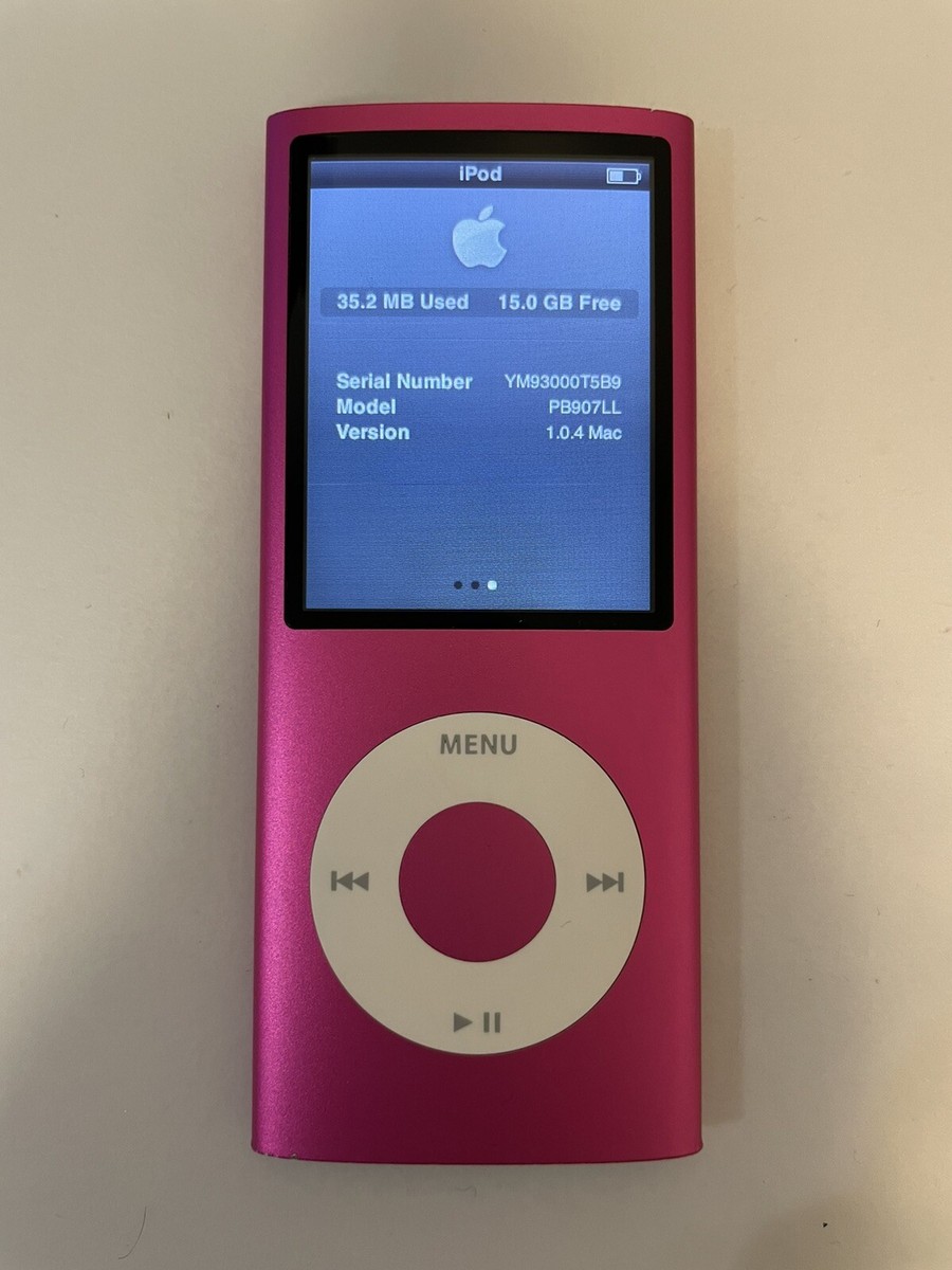 Apple iPod nano 4th Generation Pink (16 GB) Works Great