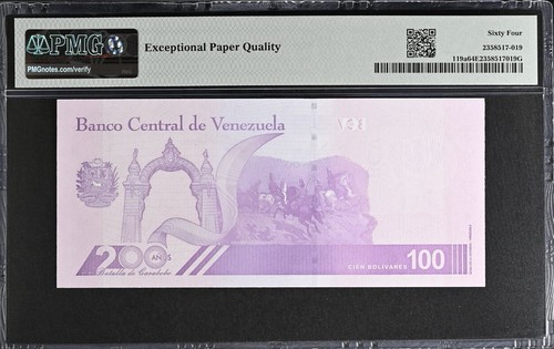 2021 Venezuela 5-Note Graded Set: 5, 10, 20, 50, and 100 Bolivares Digitales - Picture 11 of 12