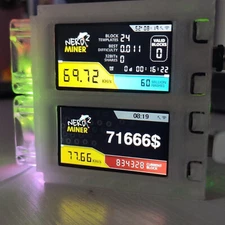 RGB Cooled Nerd Minerv2 - DUAL Solo Bitcoin Miner -Latest 1.7.0 Firmware Crypto