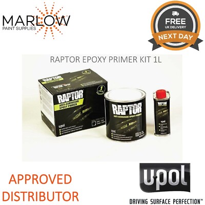 U-POL RAPTOR Primer Epossidico 2K - 1 Litro Grigio Con Indurente, Anticorrosione - Foto 3