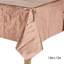 ROSE GOLD METALLIC PAPER TABLECOVER - 1.8M X 1.2M