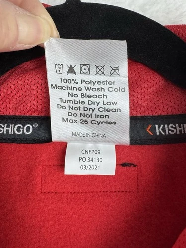 Kishigo Increased Visibility Safety Jacket Sweatshirt Men’s Sz 2XL B313 Red NWT image 7