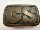 Civil War Era Confederate “CS” Rectangular Belt Plate
