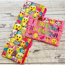 Justice Full/Queen Sheet Set Emoji Tween Bedding NEW