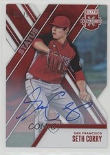 2017 Panini Elite Extra Edition Status Red Die-Cut 38/75 Seth Corry #96 Auto 1u6