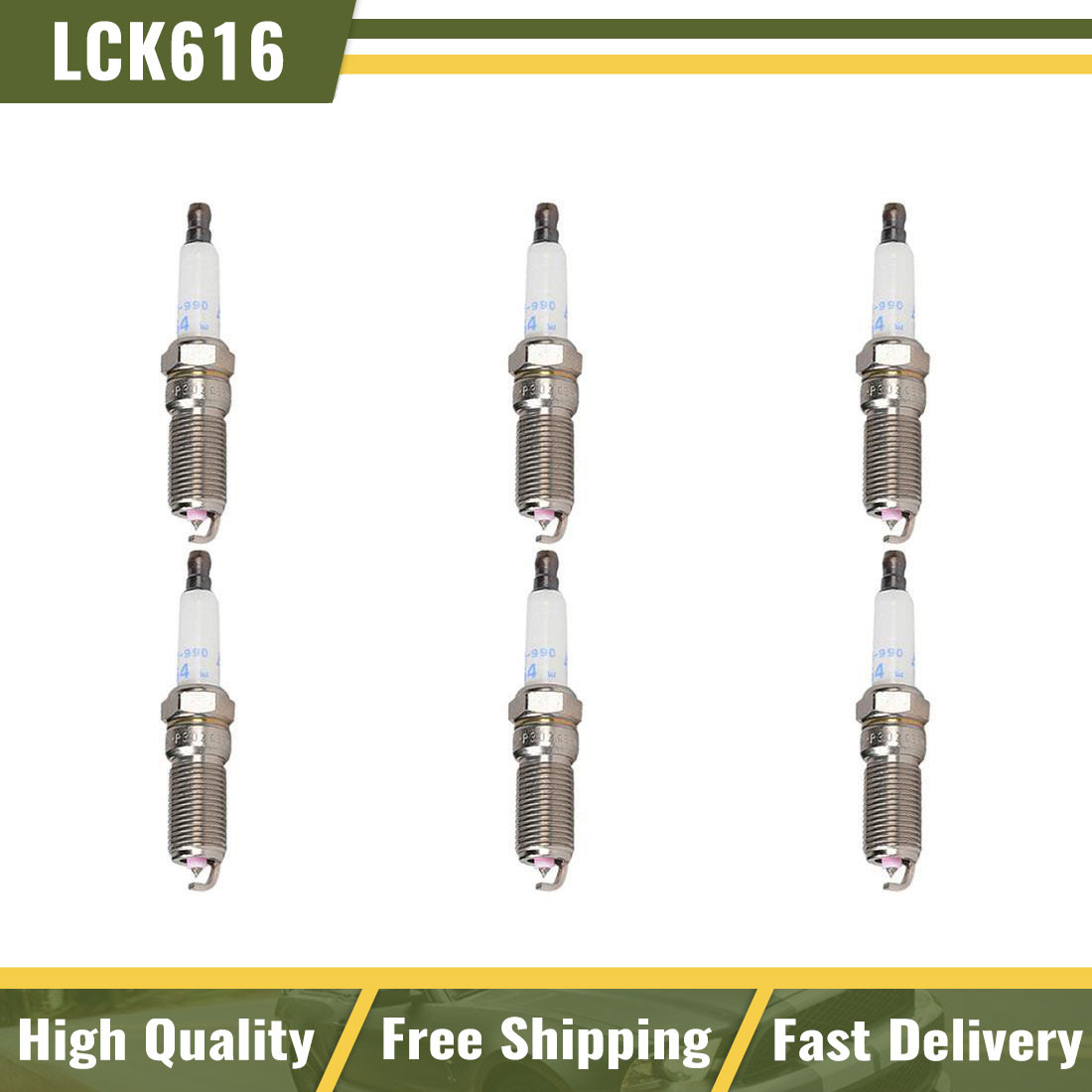 Fits Buick Chevy GMC 3.6L New AC Delco 41-990 Platinum Spark Plug Set of 6