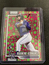 2026 Topps Series 1 - Warming Bernabel #55 Holiday Polka Dots Green/Pink
