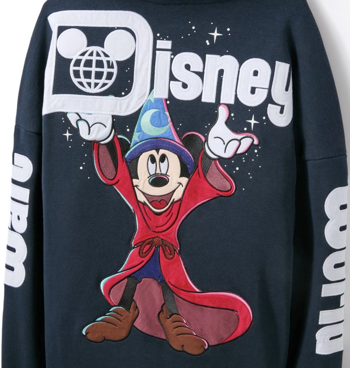 Walt Disney World Fantasía Hechicero Mickey Mouse Cremallera Frontal Sudadera con Capucha Talla XL - NUEVO