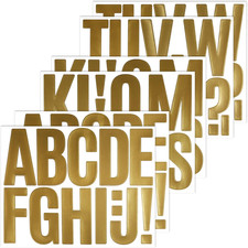 70 Large Alphabet Stickers, 6 Sheets 3 Inches Self-Adhesive Vinyl Letter Sticker