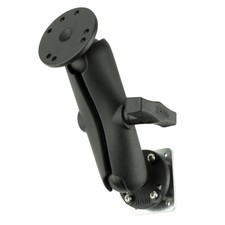 RAM Drill Down 1.5" Ball Dash Mount with Backing Plate and Two Round AMPS Bases