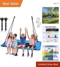 Kids Adults Waterproof 60 Inch Rectangle Tree Swing Platform 700lb Capacity