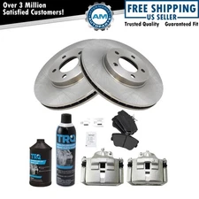 Front Brake Pad & Rotor Kit Semi-Metallic for Ford Lincoln Mercury