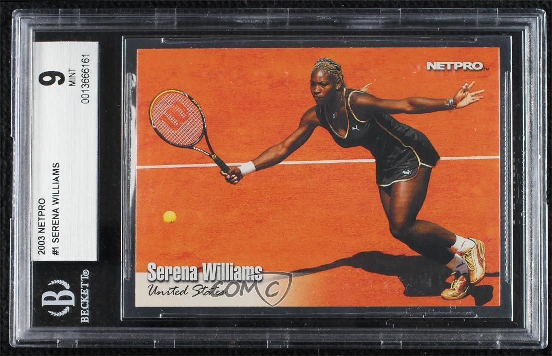 2003 NetPro Serena Williams #1 BGS 9 MINT Rookie RC 0p10