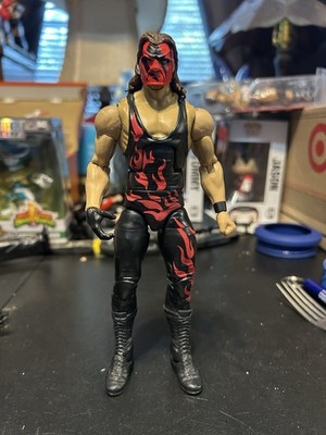 WWE Mattel Kane Action Figure Classic Mask Red Black Flame Gear Loose