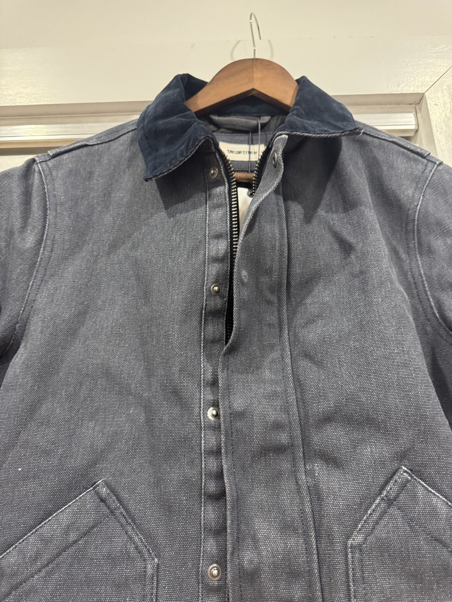 NWT Taylor Stitch Mens 36 Navy The Workhorse Jacket Chipped Canvas