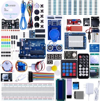 ELEGOO UNO R3 Starter Kit 200+ Components Compatible with Arduino IDE