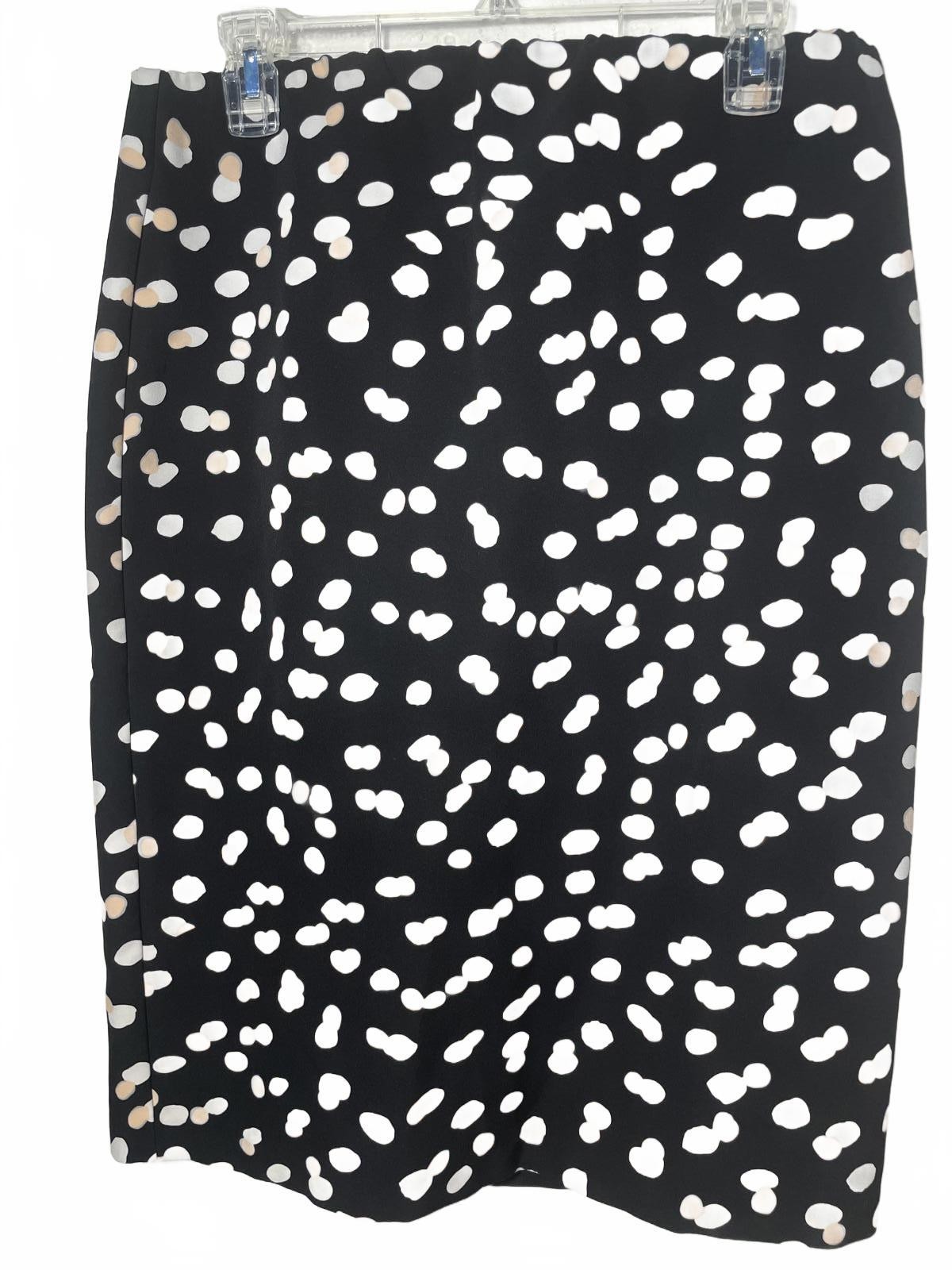 Philosophy Midi Skirt Women's 12 Black Polka Dot Career-image