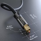 KabelDirekt TOSLINK – Optical Audio Cable – 6ft – Fiber Optic 6 ft, Black