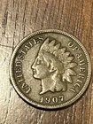 1907 Indian Head Cent Penny   "Actual Coin Pictured" Add To Your Collection Now