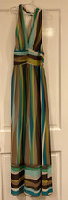 Banana Republic Women's Sleeveless Dress Size 2- Beautiful Long Striped Flowing