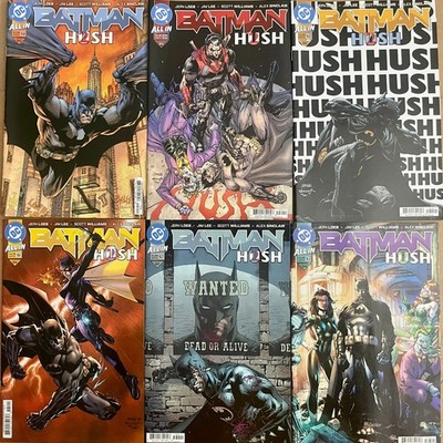 SET: Batman #158-163 DC H2SH Jim Lee Jeph Loeb 1st prints Hush 2 COMPLETE 2025