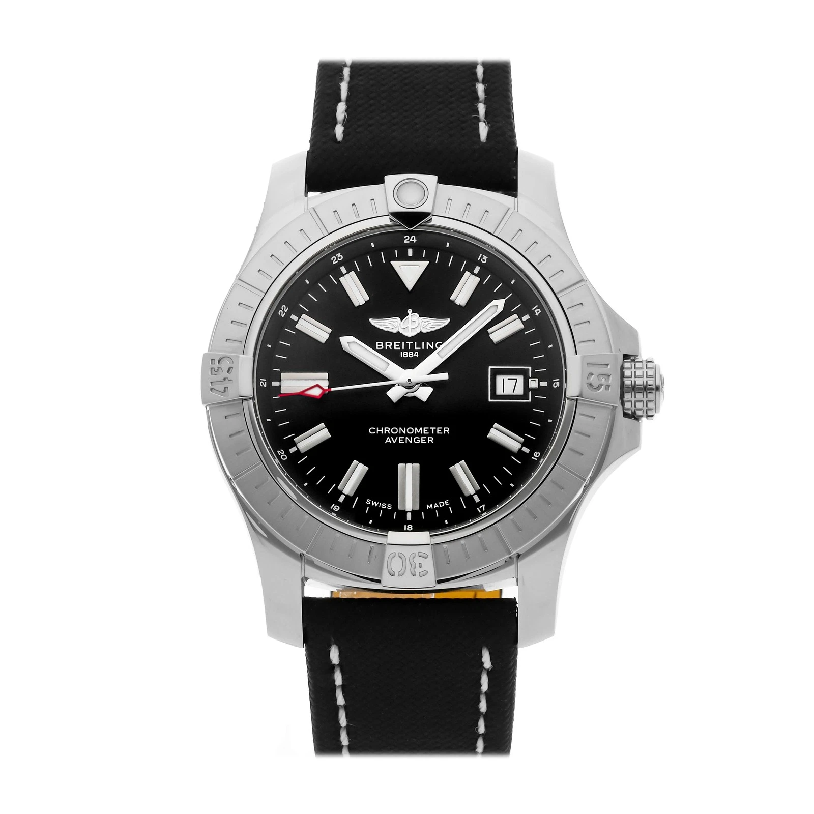 Breitling Avenger Steel Automatic 43mm Mens Watch Strap Date A17318101B1X1