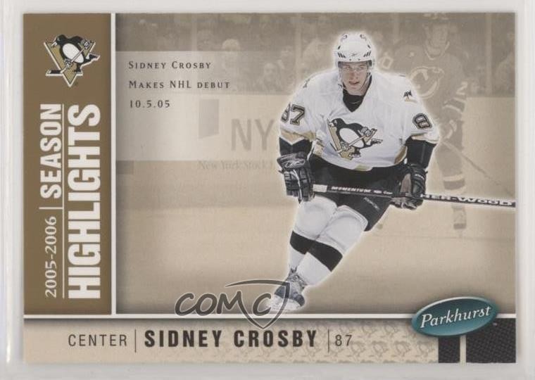 2005-06 Parkhurst Season Highlights Sidney Crosby #587 Rookie RC 0e2