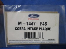 Nos Ford Racing Fits 96-98 Cobra Upper Intake Manifold Plaque M-1447-f46