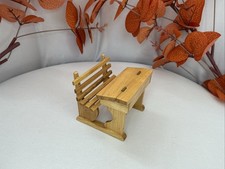 1:12 Scale Wooden School Desk & Chair – Hinged Lid Dollhouse Miniature