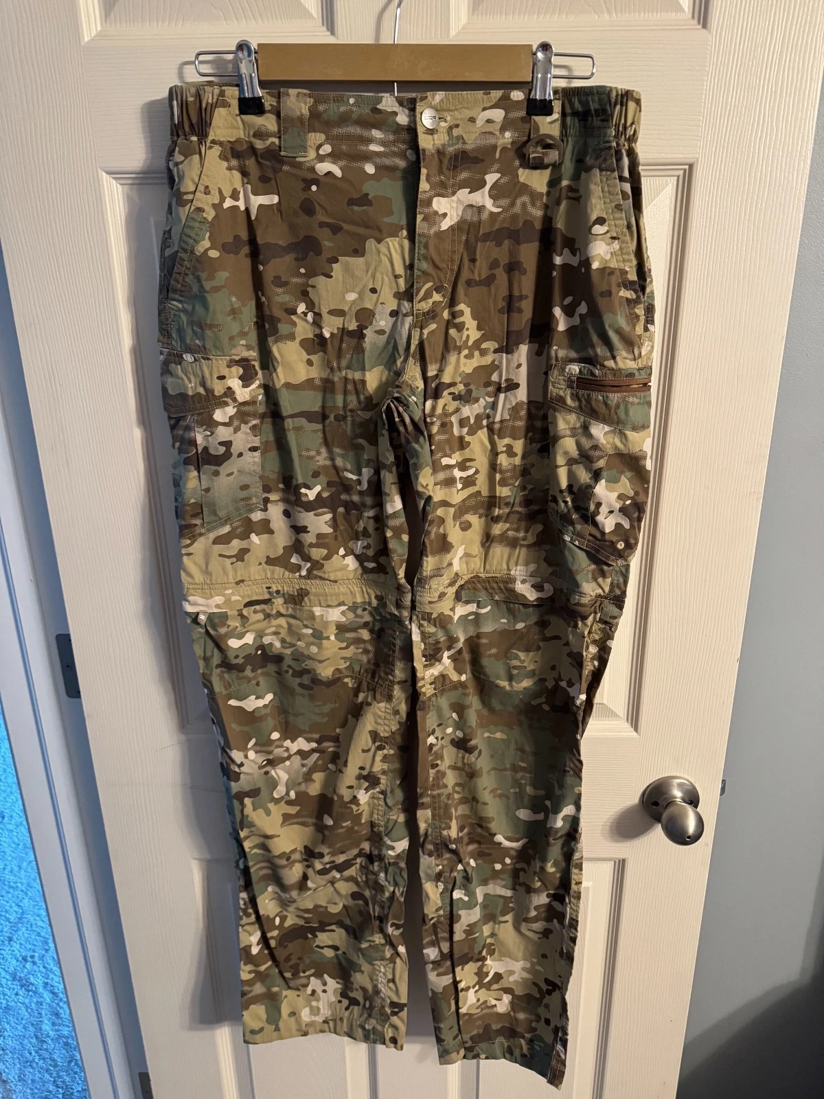 CQR Men's Tactical Pants, Water Resistant Ripstop Cargo Pants, Lightweight EDC