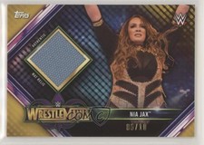 2019 Topps WWE Road to Wrestlemania Mat Relics 34 Gold 6/10 Nia Jax #MR-NJ 2rz