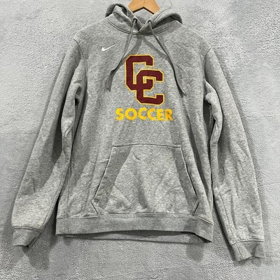 CATHEDRAL CATHOLIC Soccer Nike Hoodie Men's Medium Gray Pullover Workout