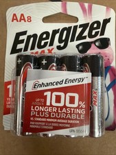 Energizer MAX AA Batteries Double AA Alkaline Batteries- 8 Pack