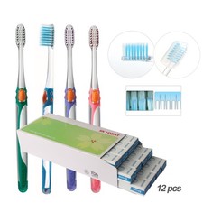 skydent 32 Slim Dual Bristles Toothbrush 12pcs Made in Korea