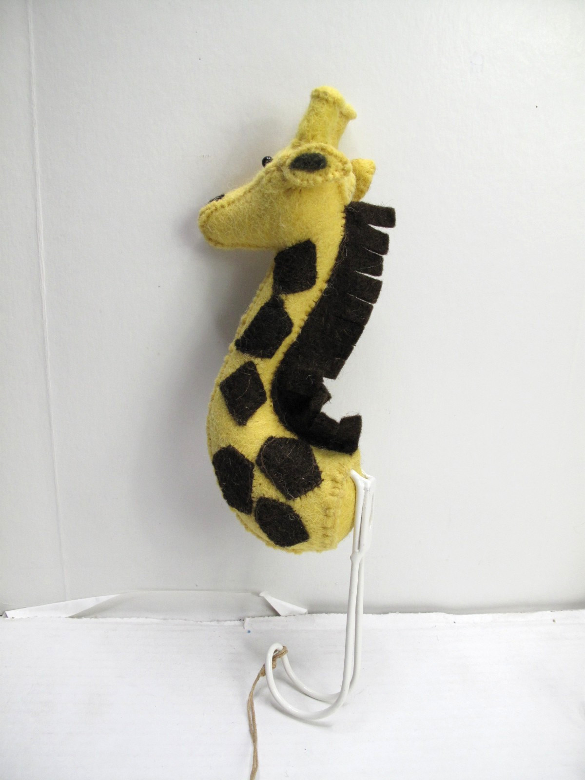 Set of 3 FIONA WALKER Felted Wool Animal Hooks - Baby Nursery Child's Room Decor