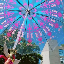 New Sailor Moon Cosplay Umbrella Transparent Luminescent Bumbershoot Props Gift